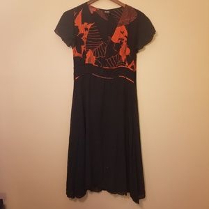 Black and red dress